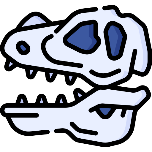cráneo de dinosaurio Special Lineal color icono