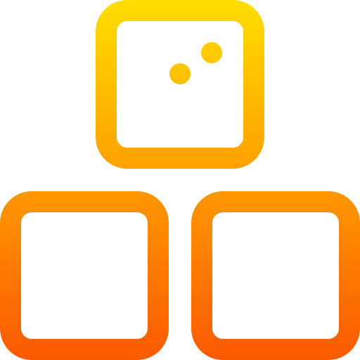 Sugar cube Basic Gradient Lineal color icon