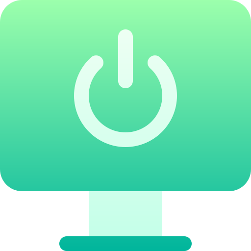botón de encendido Basic Gradient Gradient icono