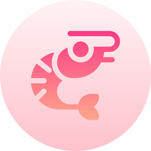 Shrimp Basic Gradient Circular icon