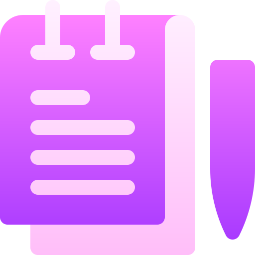 Notepad Basic Gradient Gradient icon