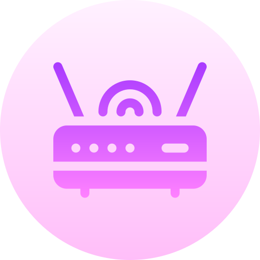 router de wifi Basic Gradient Circular icono