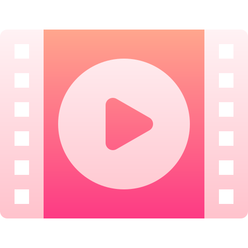 Video player Basic Gradient Gradient icon