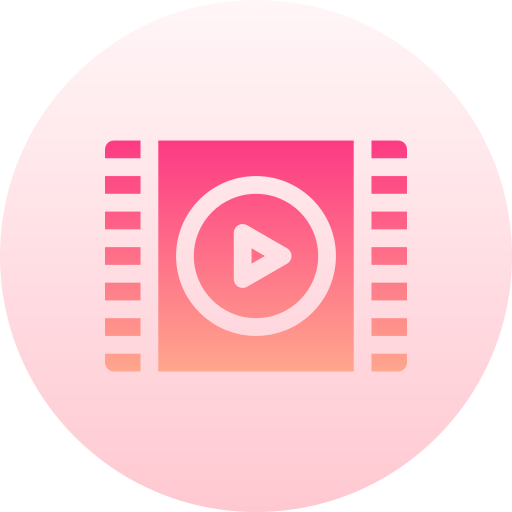 Видео-плеер Basic Gradient Circular иконка
