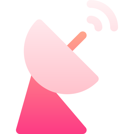 antena parabólica Basic Gradient Gradient icono