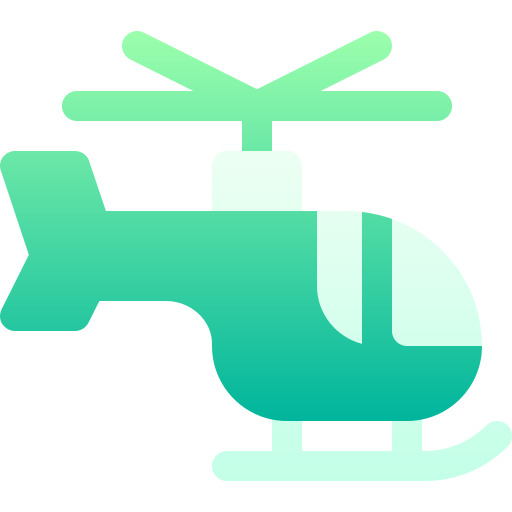 helicóptero Basic Gradient Gradient icono