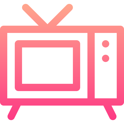 televisão Basic Gradient Lineal color Ícone