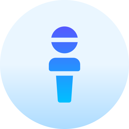 Microphone Basic Gradient Circular icon