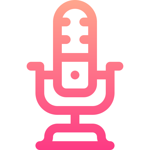 Microphone Basic Gradient Lineal color icon