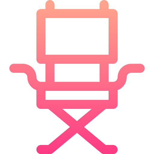 regiestuhl Basic Gradient Lineal color icon