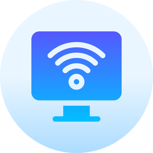 connessione wifi Basic Gradient Circular icona