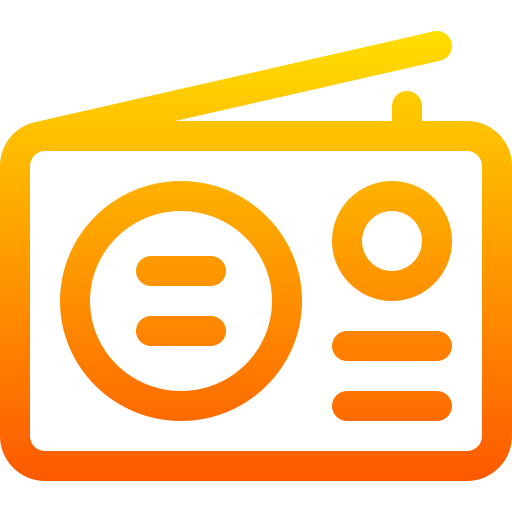 radio Basic Gradient Lineal color icoon