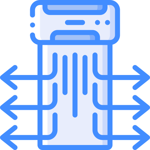 에어컨 Basic Miscellany Blue icon