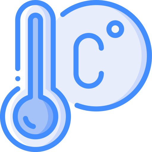온도계 Basic Miscellany Blue icon