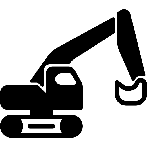 escavadora Generic Glyph Ícone