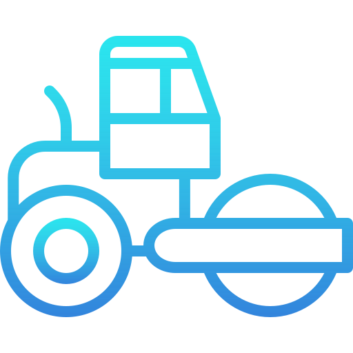 tractor de rodillos Generic Gradient icono