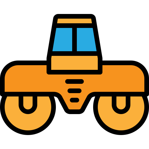 Roller tractor Generic Outline Color icon