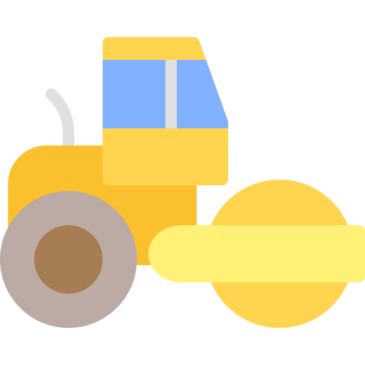 tractor de rodillos Generic Flat icono
