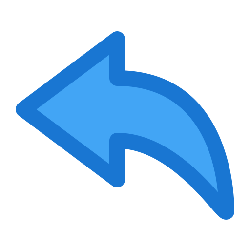 Reply Generic Blue icon