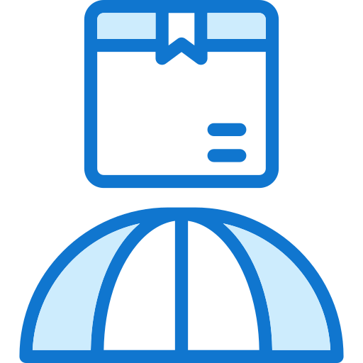 Worldwide shipping Generic Blue icon