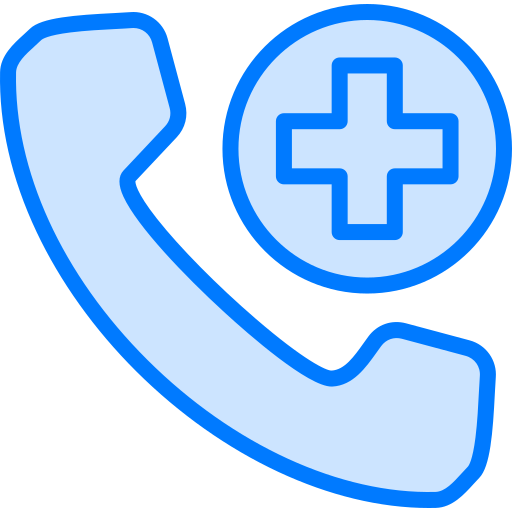 긴급 전화 Generic Blue icon