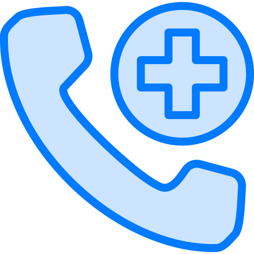 Emergency call Generic Blue icon