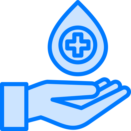 Blood transfusion Generic Blue icon