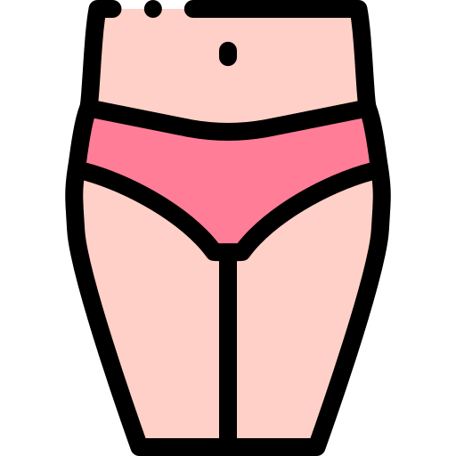 大腿 Detailed Rounded Lineal color icon