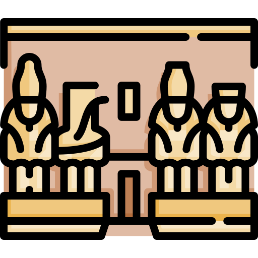 Abu simbel Special Lineal color icon