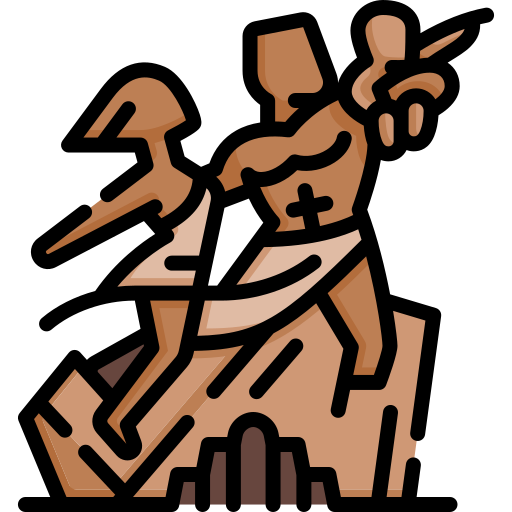 African renaissance monument Special Lineal color icon