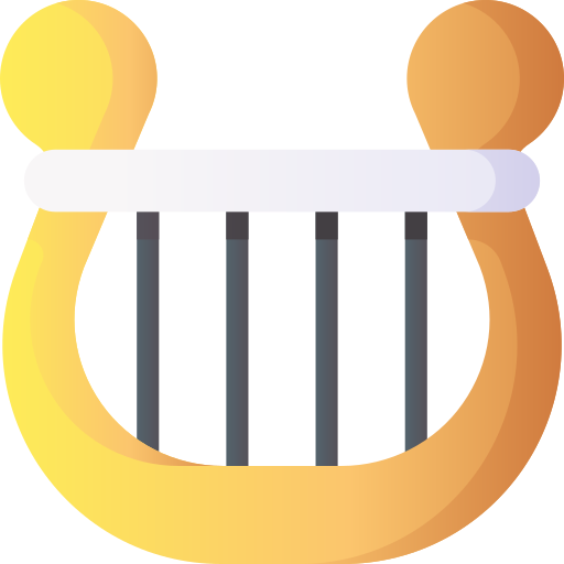 Harp 3D Basic Gradient icon