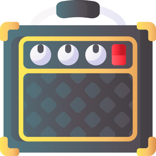 Music amplifier 3D Basic Gradient icon