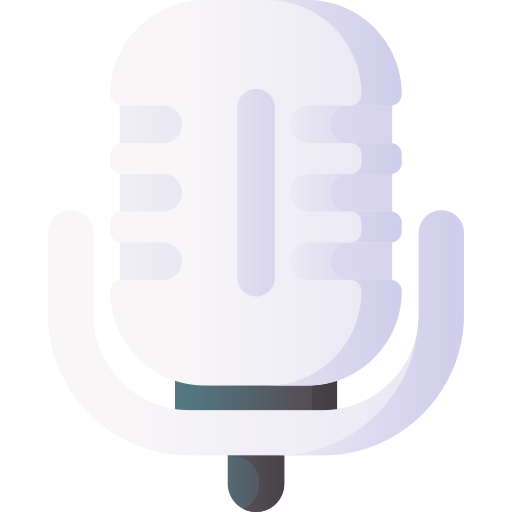 mikrofon 3D Basic Gradient ikona