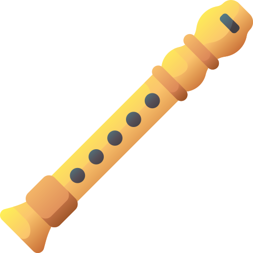 flauta 3D Basic Gradient Ícone