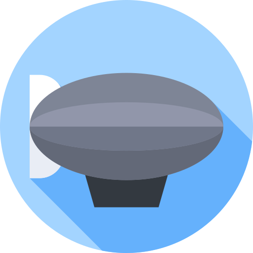 Zeppelin Flat Circular Flat icon