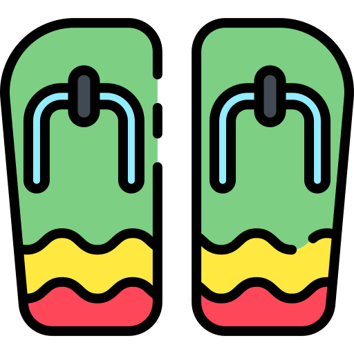 Flip flops Good Ware Lineal Color icon
