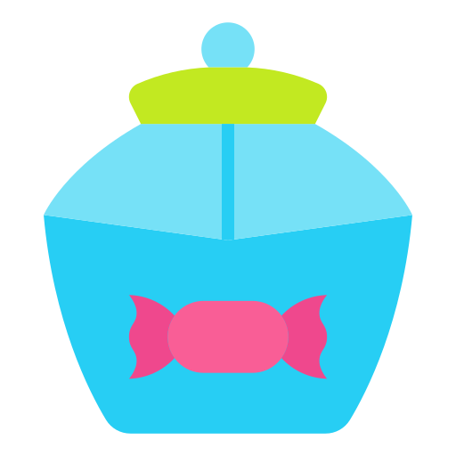 Candy jar Good Ware Flat icon