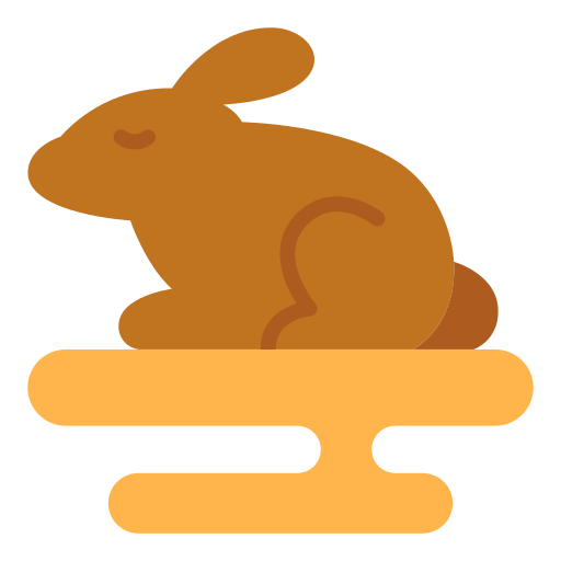 conejo de chocolate Good Ware Flat icono