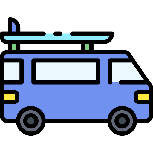 furgone da surf Good Ware Lineal Color icona