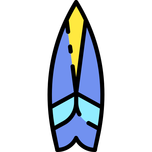 Surfboard Good Ware Lineal Color icon