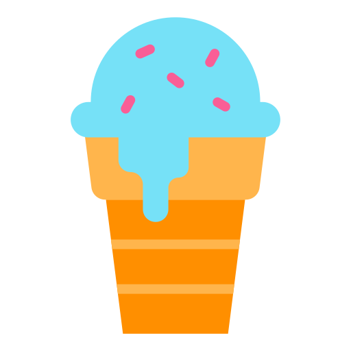 cucurucho de helado Good Ware Flat icono