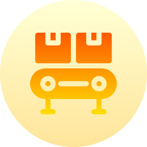 cinta transportadora Basic Gradient Circular icono