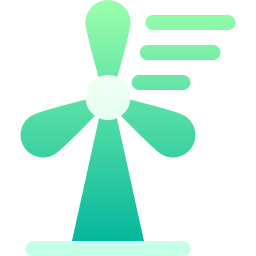 Windmill Basic Gradient Gradient icon