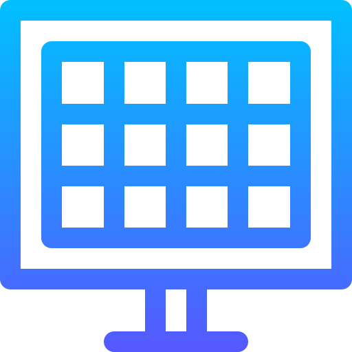 Solar panel Basic Gradient Lineal color icon