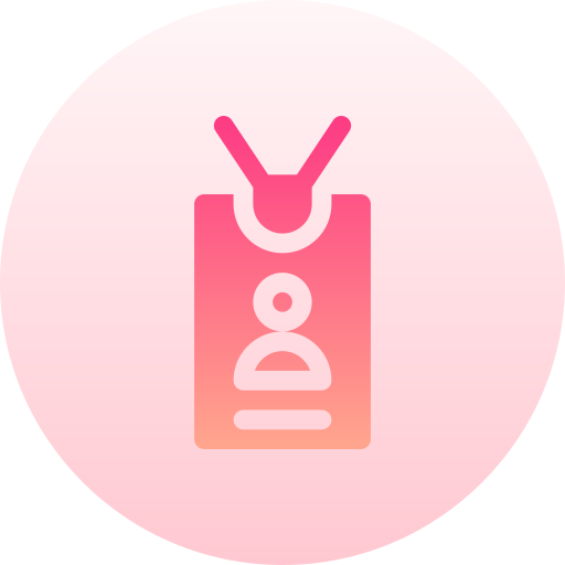 idカード Basic Gradient Circular icon