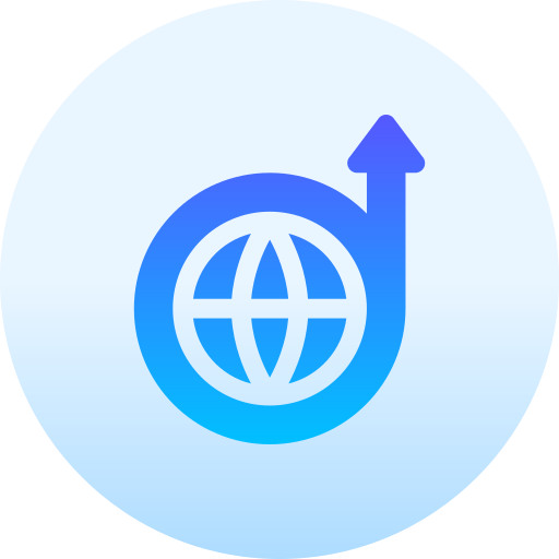 Web development Basic Gradient Circular icon