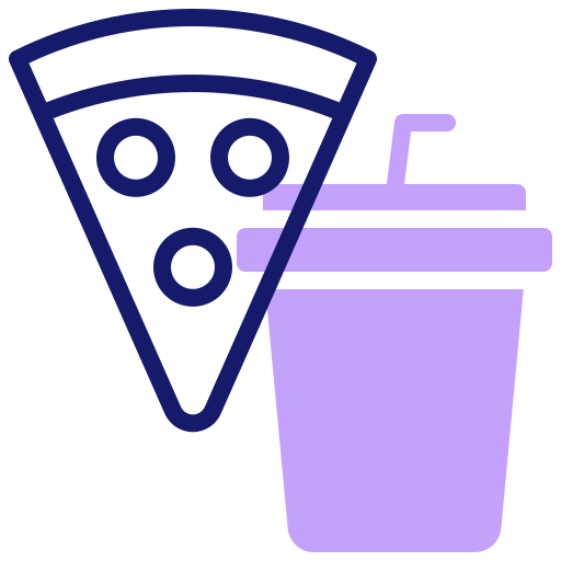 Śmieciowe jedzenie Inipagistudio Lineal Color ikona