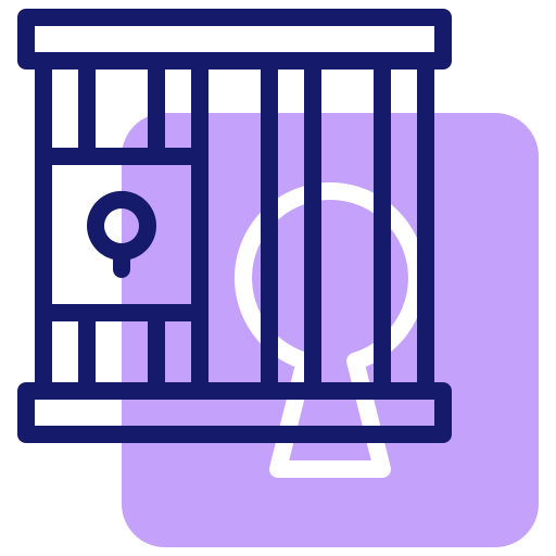 Тюрьма Inipagistudio Lineal Color иконка
