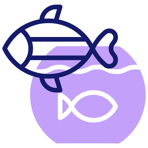 Fish Inipagistudio Lineal Color icon