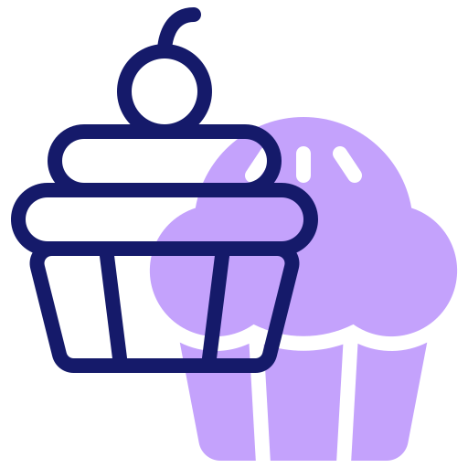 Cupcake Inipagistudio Lineal Color icon